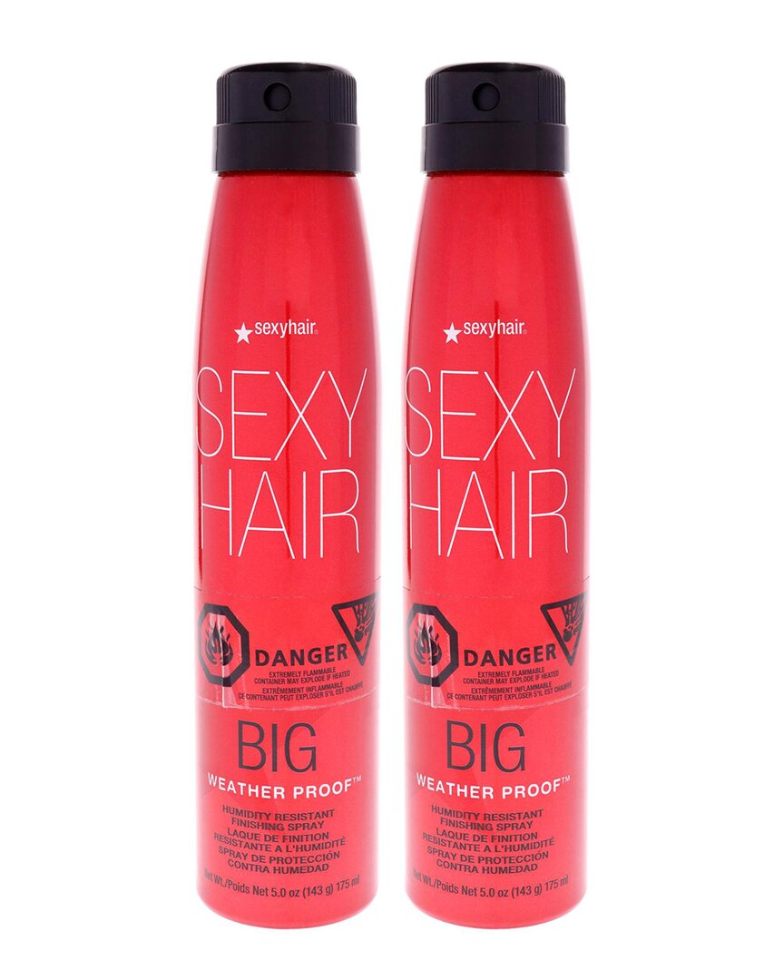 Sexy Hair Unisex 5oz Big  Weather Proof Hairspray - Pack Of 2 In Transparent