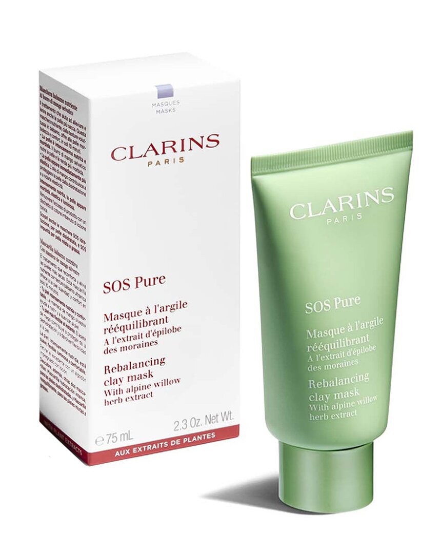 Clarins Women's 2.7oz Sos Pure Rebalancing Clay Mask In White