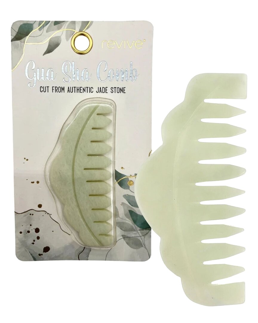 Vysn Revive Jade Cloud Gua Sha Comb In White