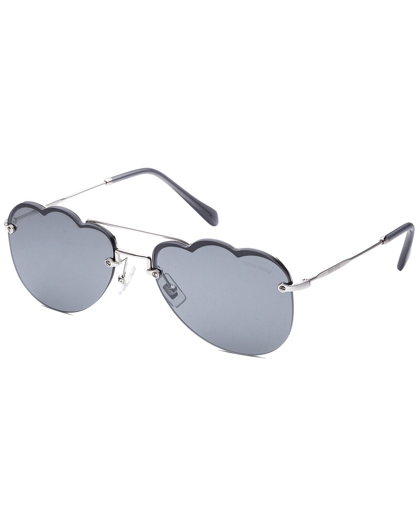 Miu Miu Women's Mu56us 58mm Sunglasses In Silver