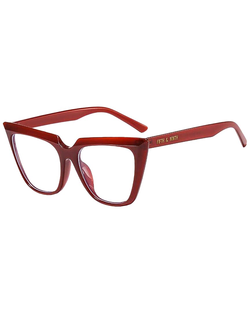 Shop Fifth & Ninth Women's Adelaide 55mm Blue Light Optical Frames In Red