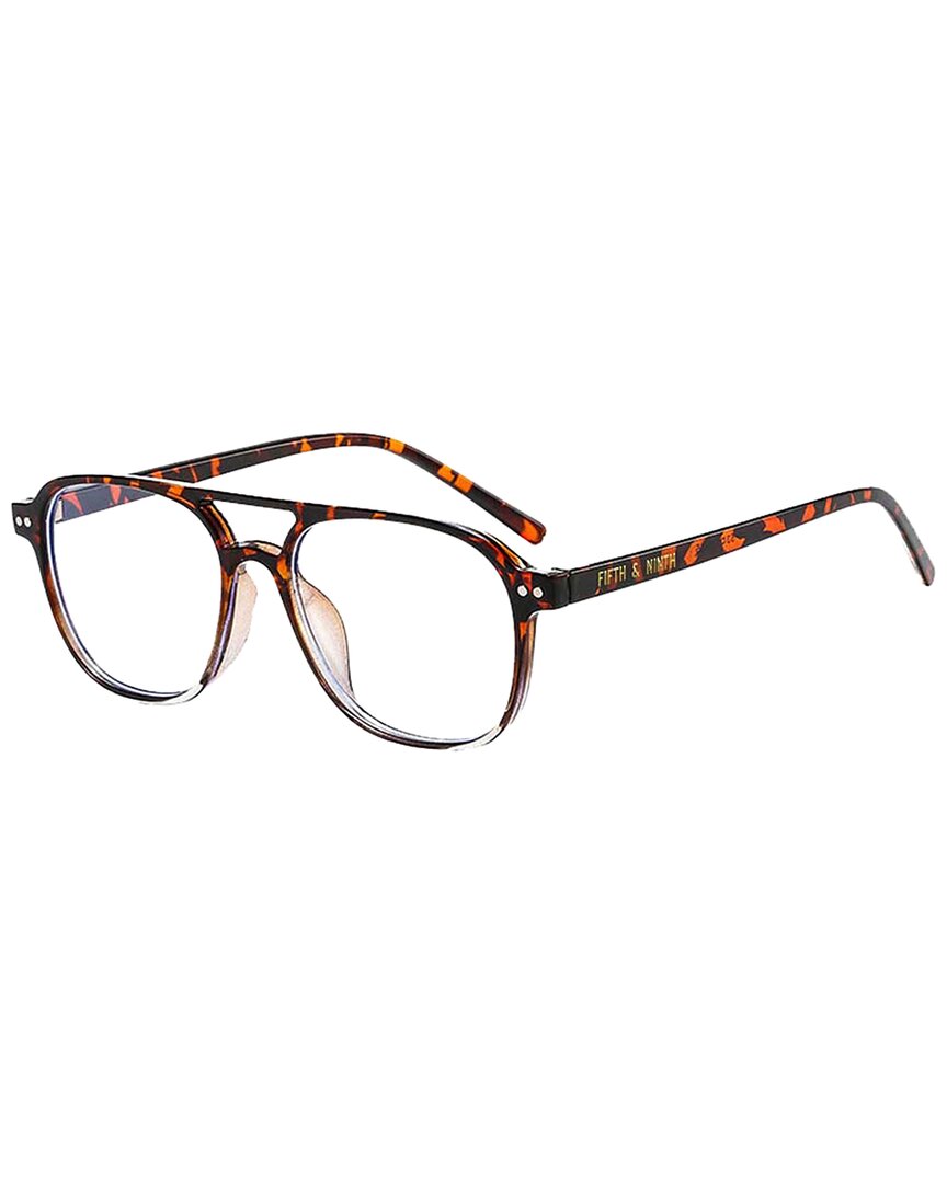 Shop Fifth & Ninth Unisex Essex 53mm Blue Light Readers In Brown