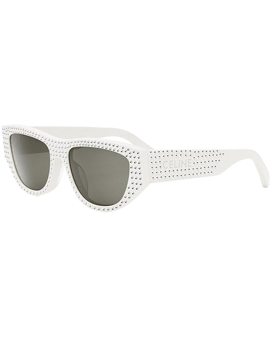 Celine Women's Cl4278us 55mm Sunglasses In White