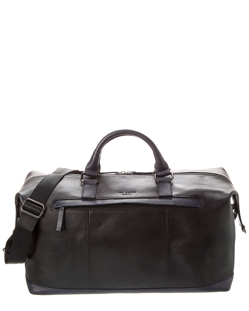 TED BAKER TED BAKER WEBBING WAX LEATHER HOLDALL BAG