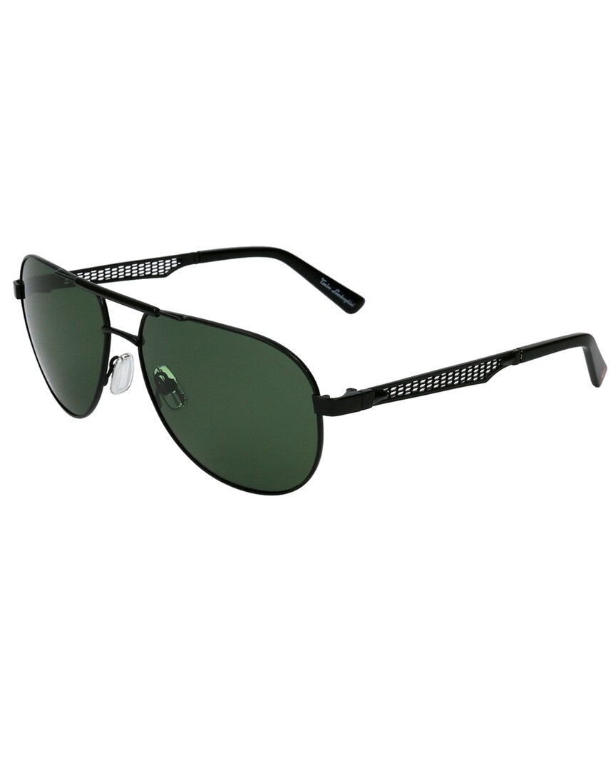 Tonino Lamborghini Men's Tl330s 60mm Polarized Sunglasses In Black