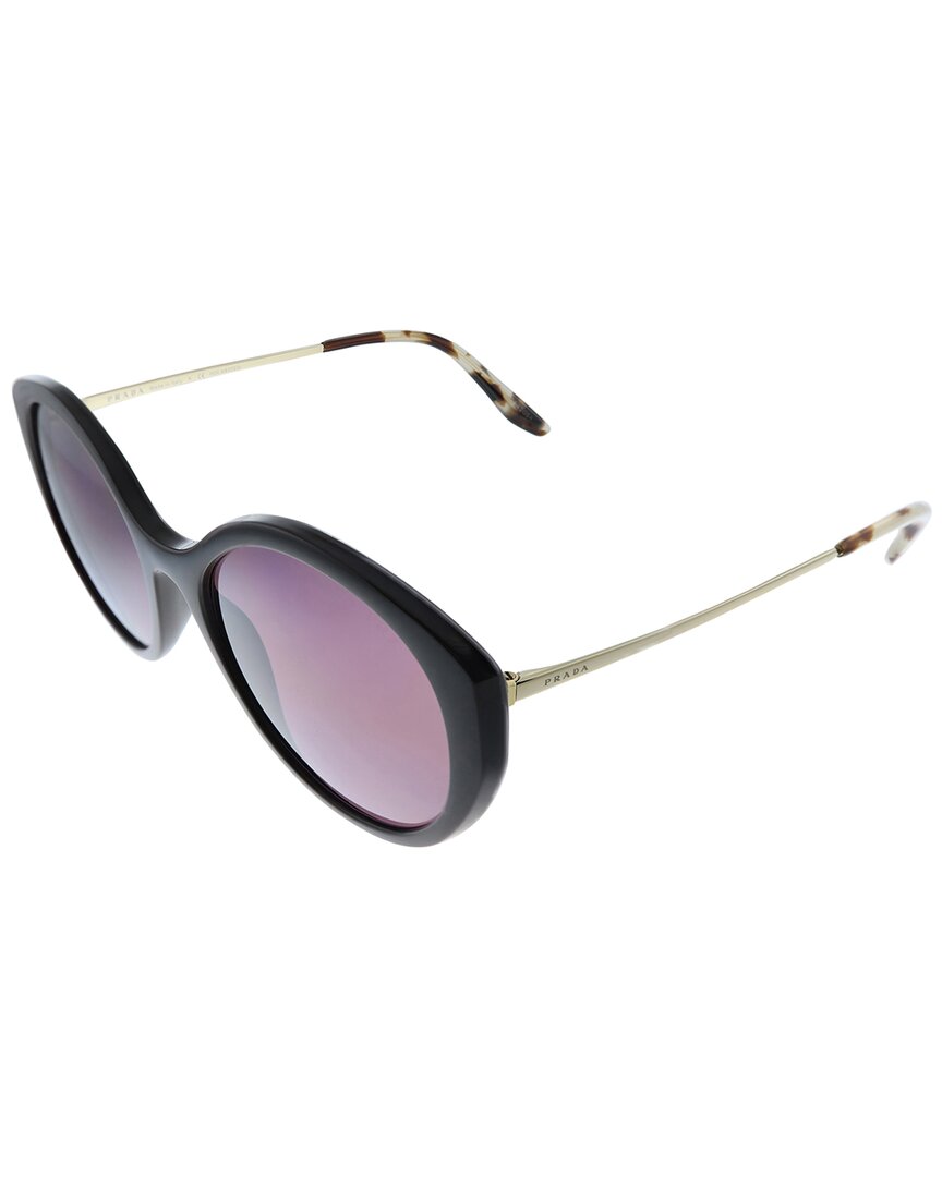 Prada Women's Pr18xs 55mm Polarized Sunglasses In Black