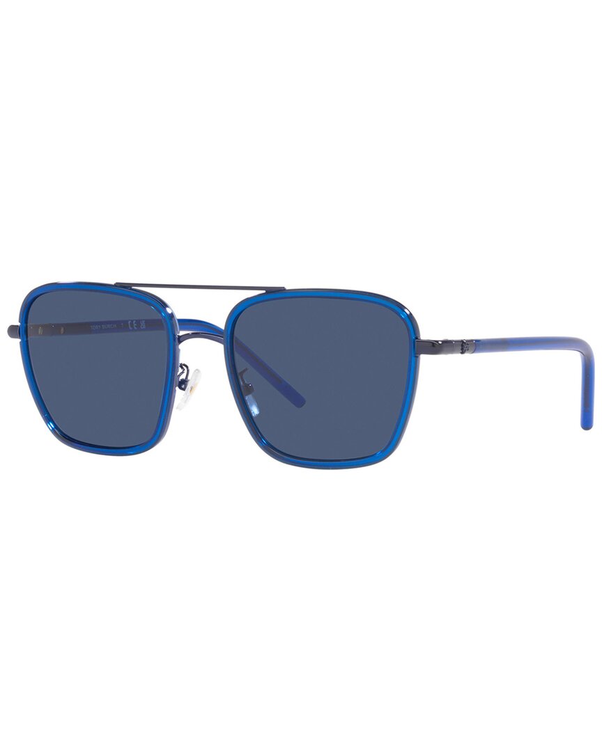 Shop Tory Burch Women's Ty6090 53mm Sunglasses In Blue