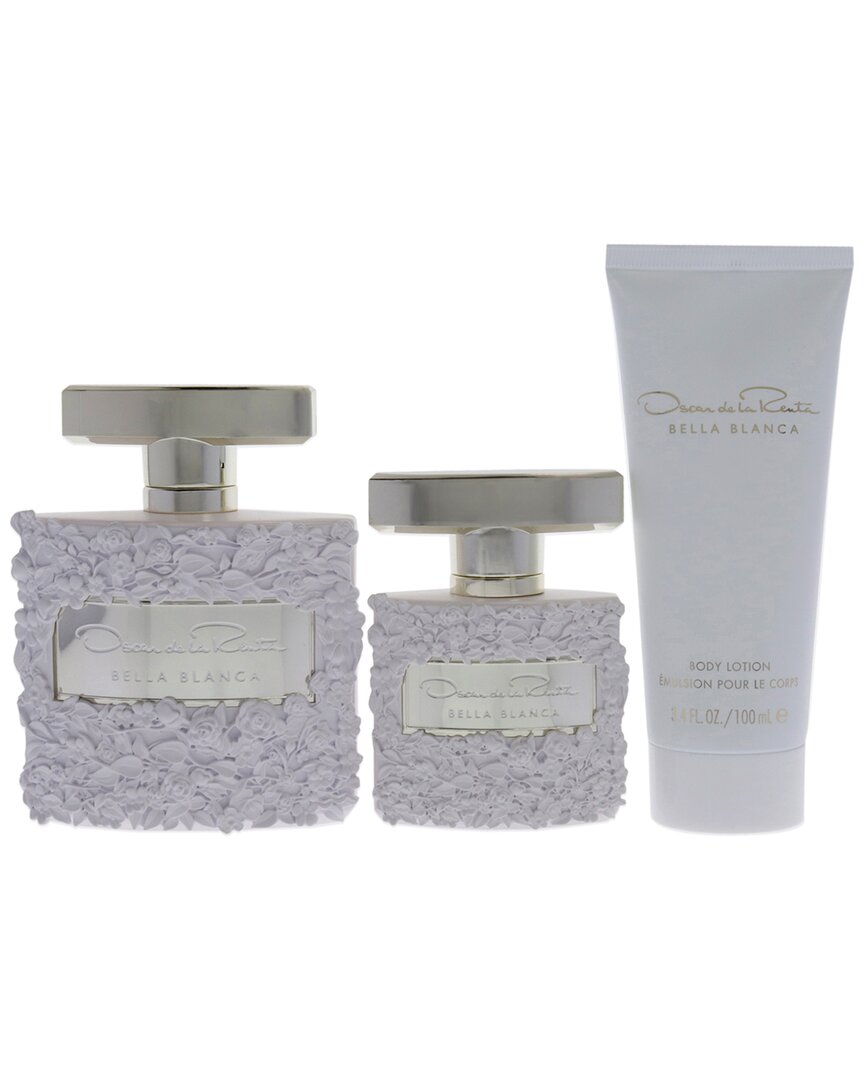Oscar De La Renta Women's Floral Bella Blanca 3pc Gift Set In White