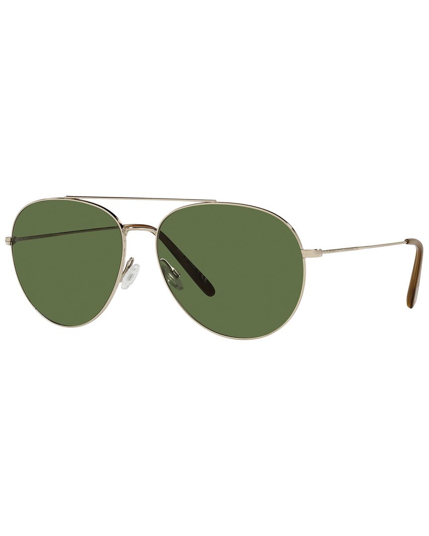 Shop Oliver Peoples Men's Ov1286s 58mm Sunglasses In Gold