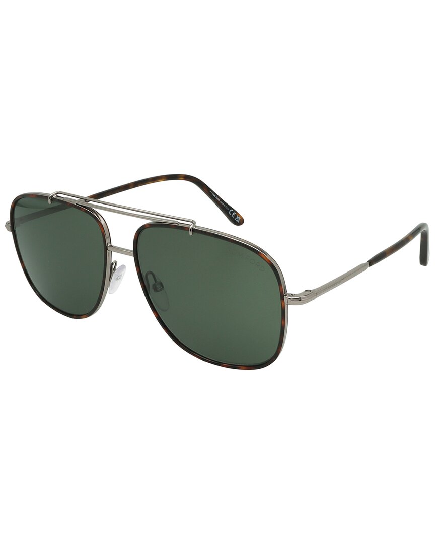 Tom Ford Men's Ft0693 58mm Sunglasses In Green