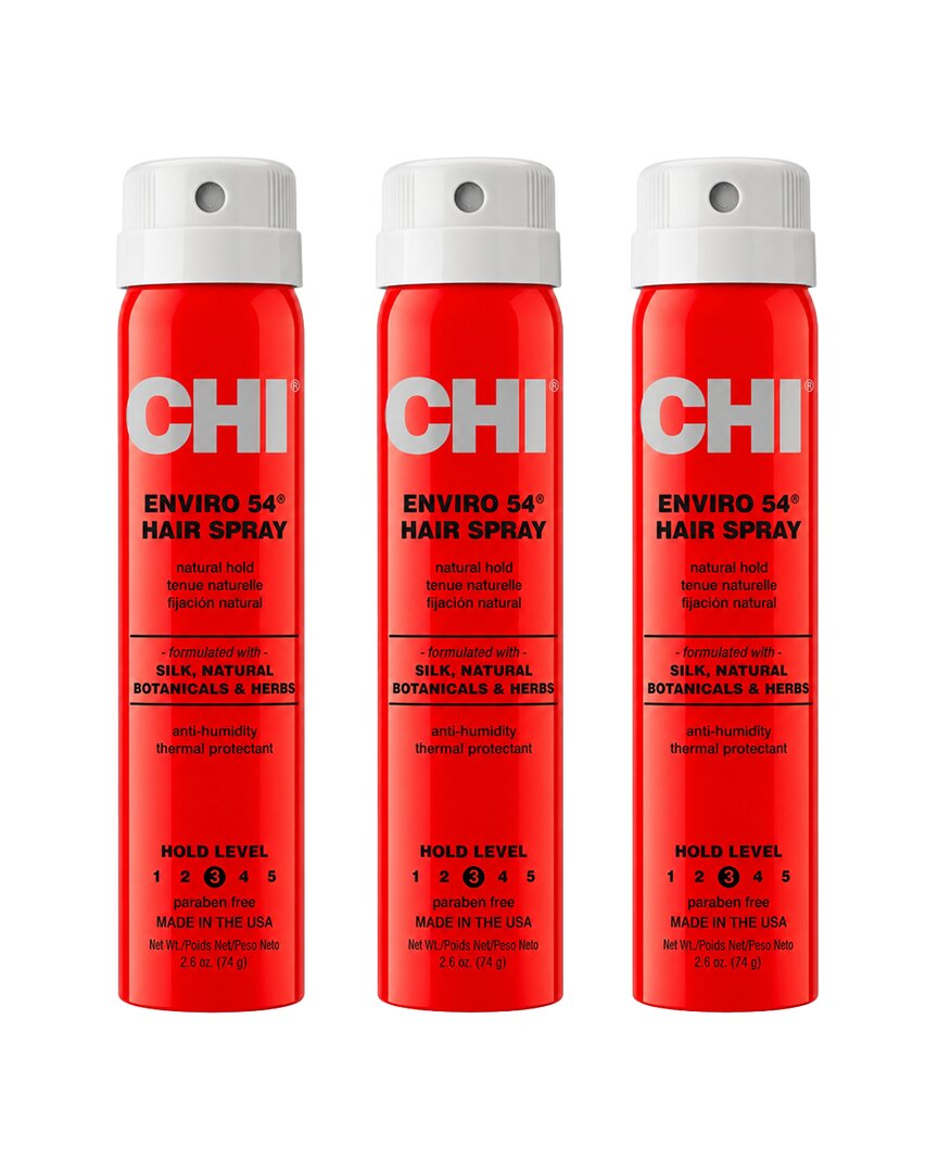 Chi Enviro 54 Natural Hold Hairspray - Pack Of 3
