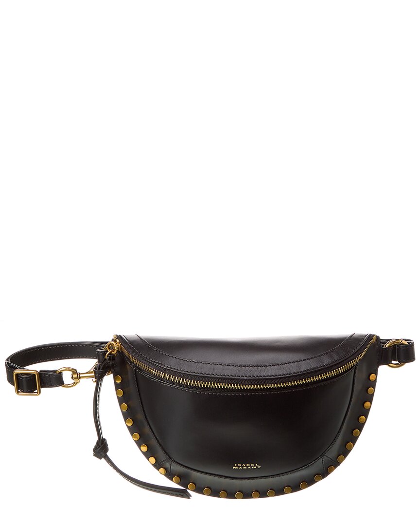 Isabel Marant Skano Leather Belt Bag In Black