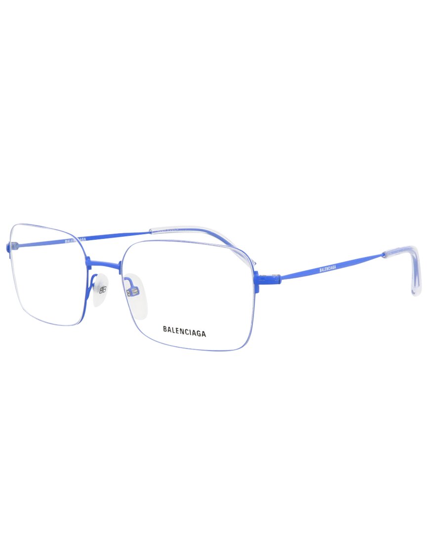 Balenciaga Bb0033o 004 Geometric Eyeglasses Mx In Clear