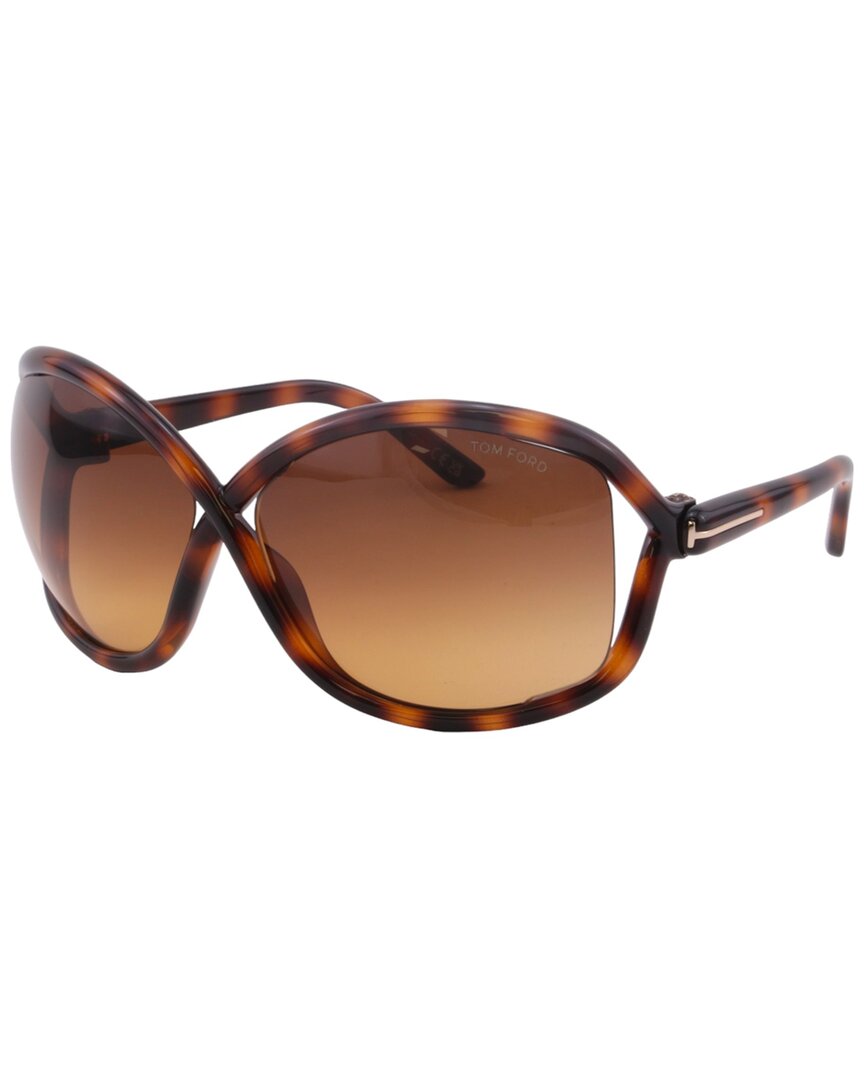 Tom Ford Women's Bettina 68mm Square Sunglasses In Brown