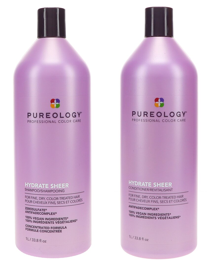 Pureology Hydrate Sheer Shampoo 33.8oz & Hydrate Sheer Conditioner 33.8oz Combo Pack