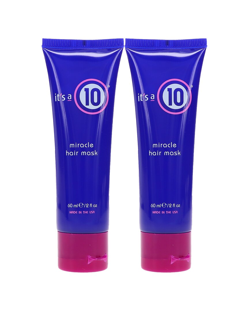 It's A 10 Miracle Hair Mask 2oz 2 Pack In Blue