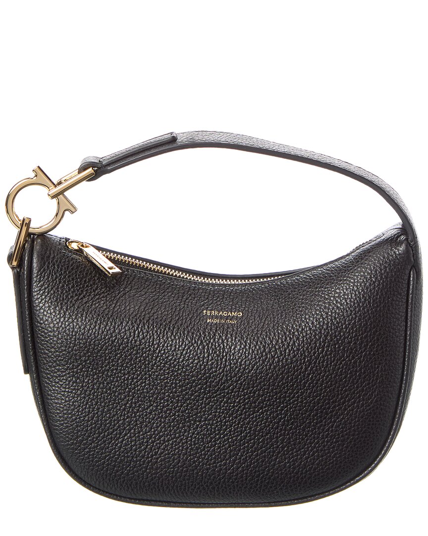 Ferragamo Salvatore Feragamo North - South Leather Hobo Ba