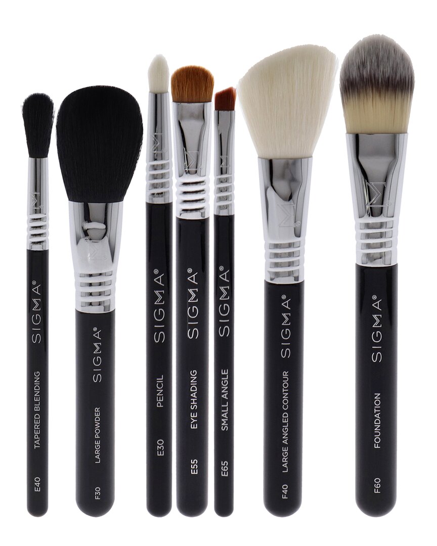 Sigma Beauty Women's Essential Travel 7pc Brush Set In White