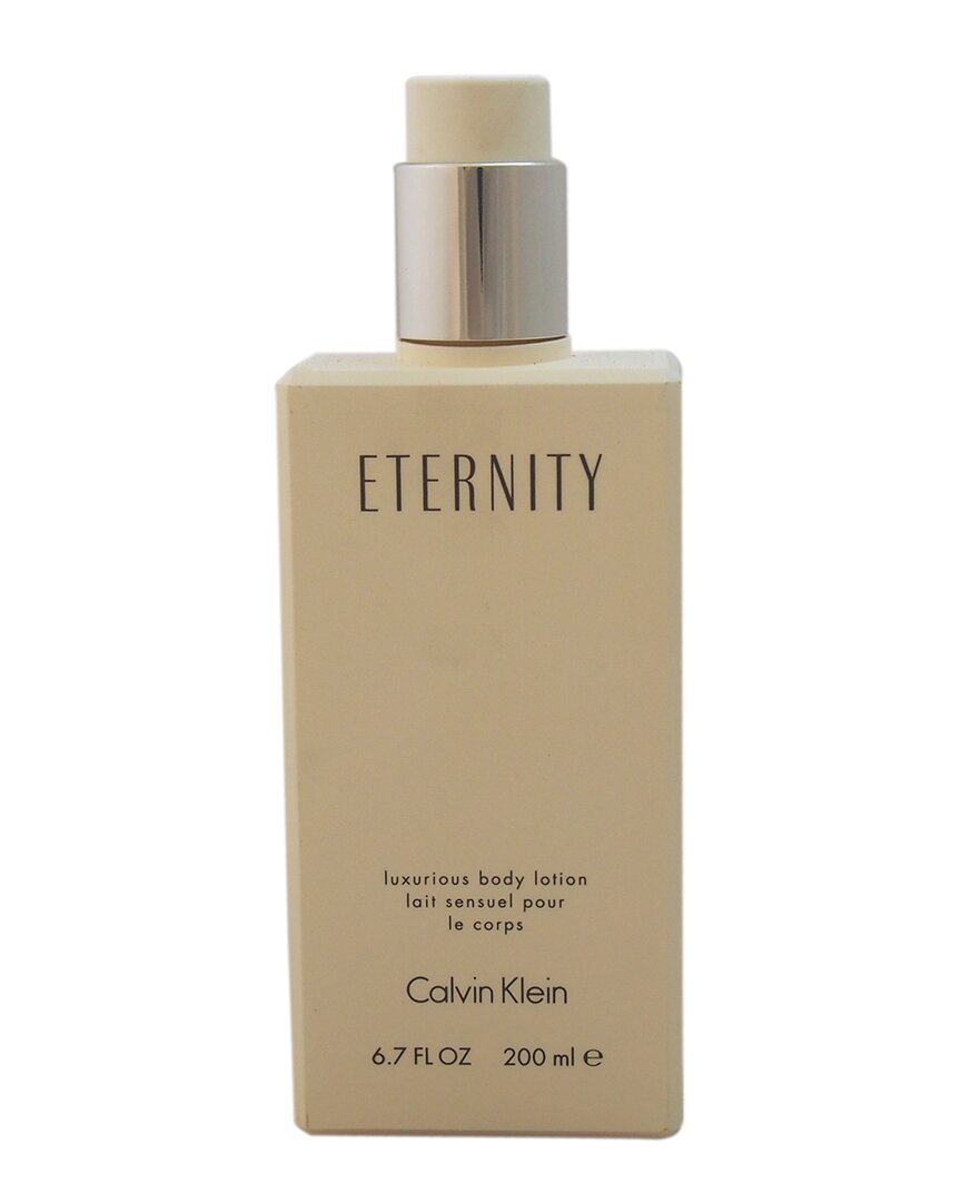 Calvin Klein Women's 6.7oz Eternity Luxurious Body Lotion In White