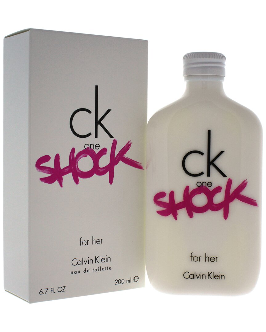 Calvin Klein Women's 6.7oz Ck One Shock For Her Edt In White