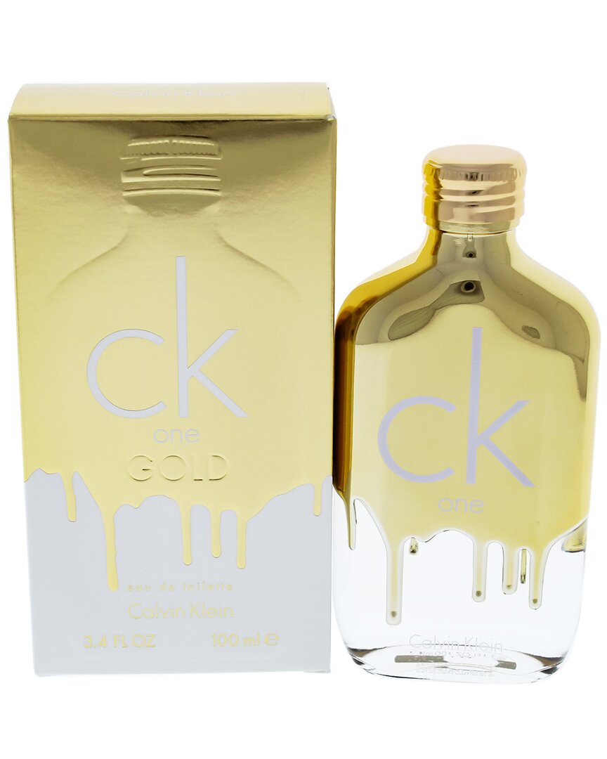 Calvin Klein Unisex 3.4oz Ck One Gold Edt In White