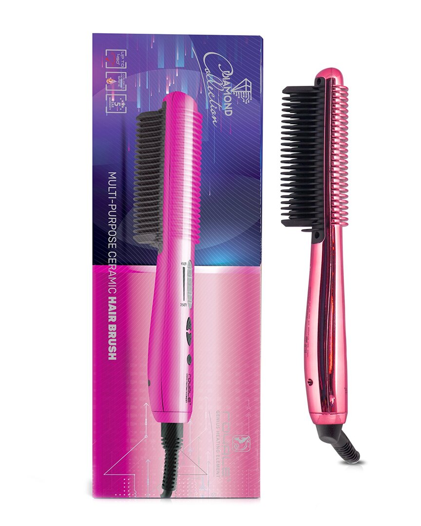 Royale Pink Electroplated Multipurpose Ceramic Hair Brush