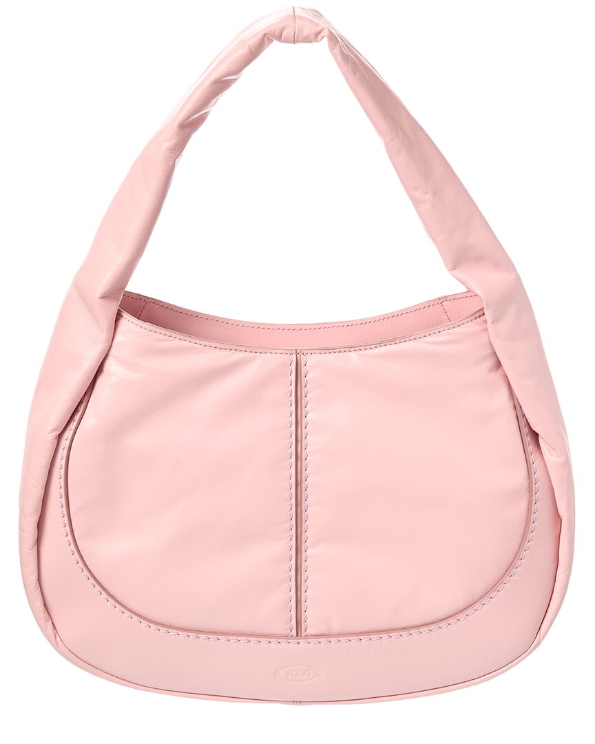 Tod's Logo Leather Hobo Bag
