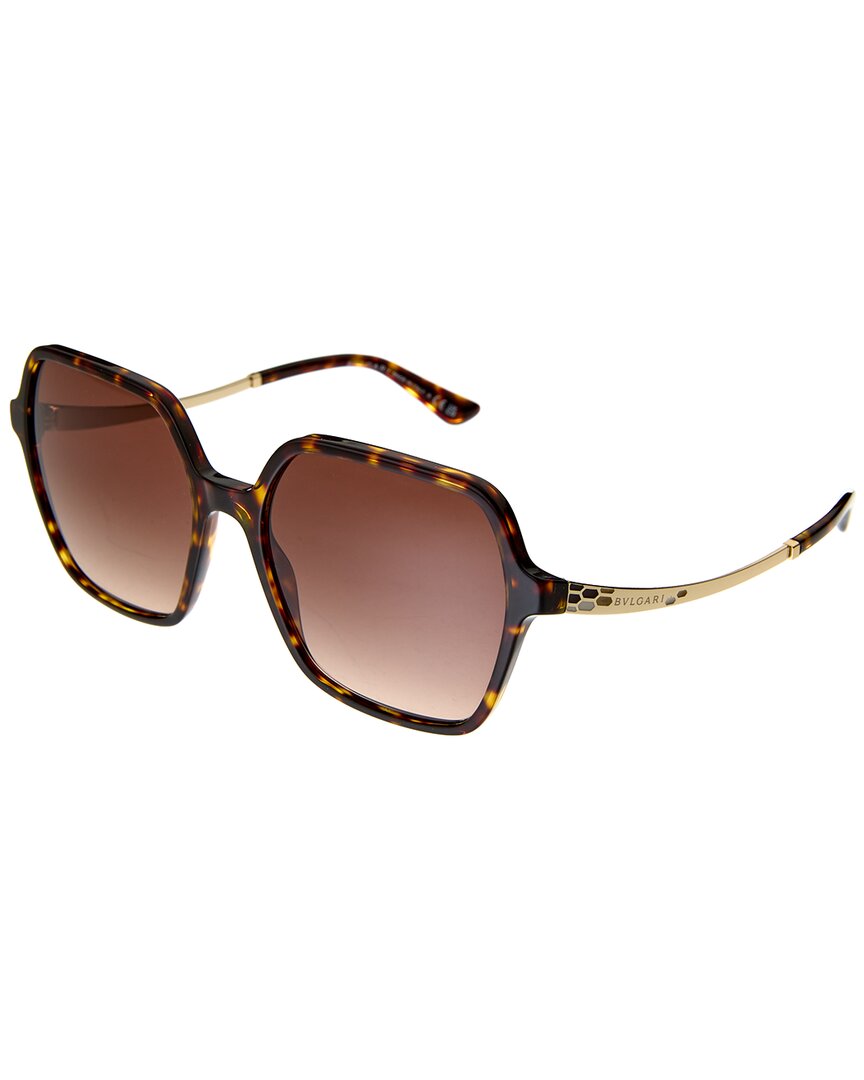 Shop Bulgari Women's Bv8252 56mm Sunglasses In Brown