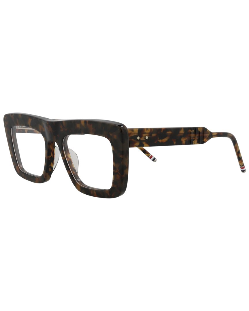 Thom Browne Unisex Tbx415 52mm Optical Frames In Brown