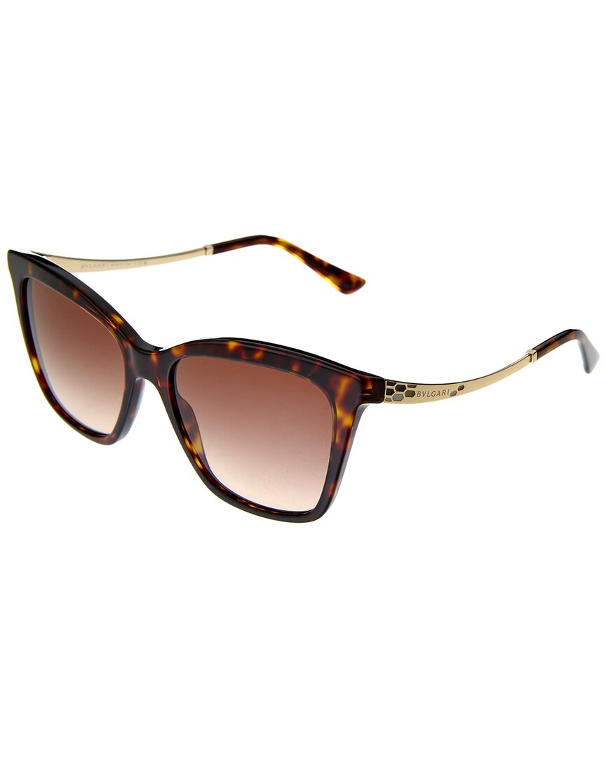 Shop Bulgari Women's Bv8257 54mm Sunglasses In Brown
