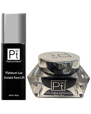 Platinum Delux Anti-Aging Moisturizer & Lux Instant Face Lift 2pc Set as seen on Access Hollywood GILT deals