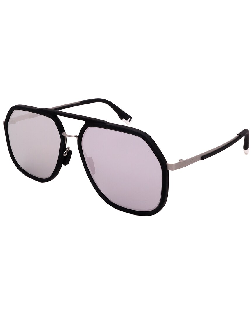 Shop Fendi Men's 40041u 55mm Sunglasses In Black