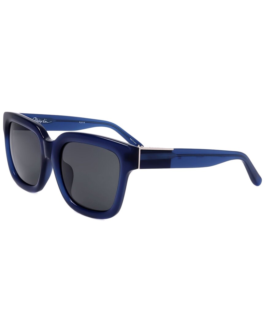 Linda Farrow Phillip Lim By Men's Pl51 55mm Sunglasses In Blue