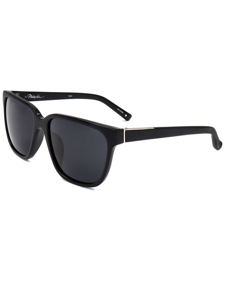 Shop Linda Farrow Phillip Lim By Unisex Pl85 60mm Sunglasses In Black