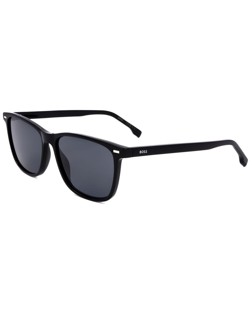 Shop Hugo Boss Men's Boss1554 56mm Sunglasses In Black