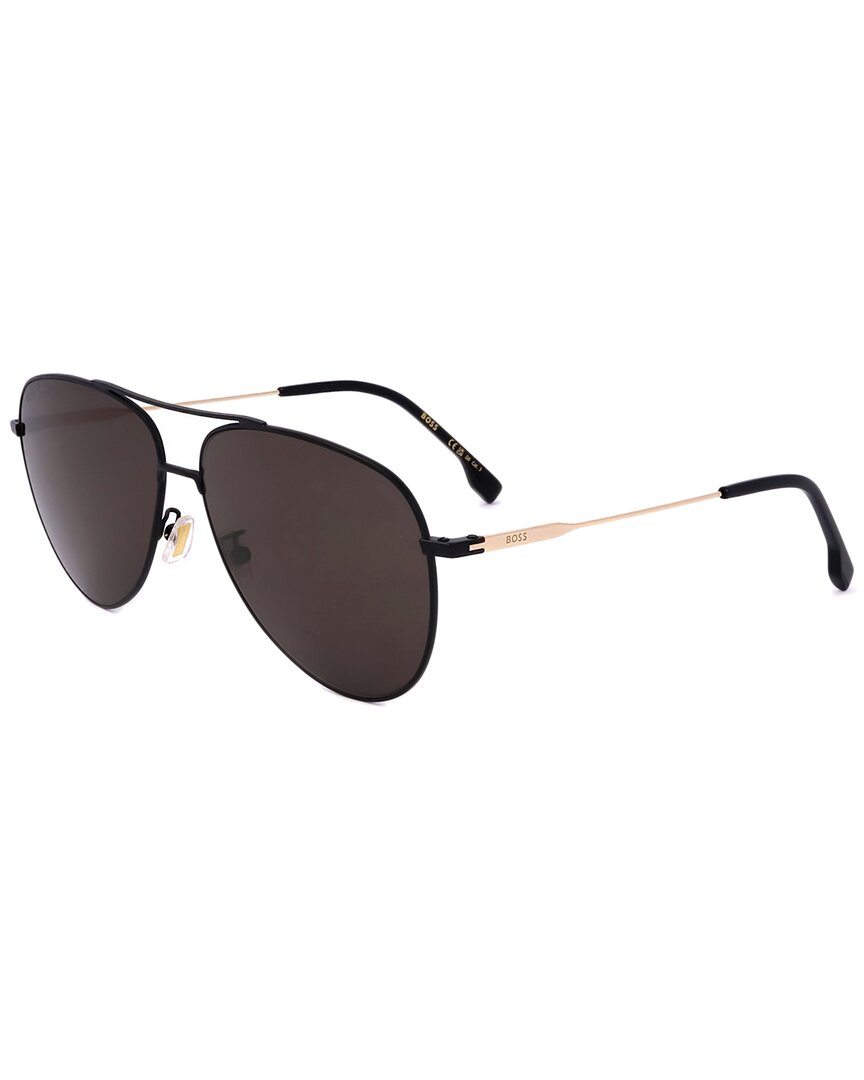 Shop Hugo Boss Men's Boss1558 63mm Sunglasses In Black