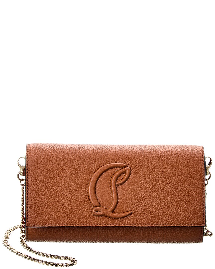Shop Christian Louboutin By My Side Leather Wallet On In Brown