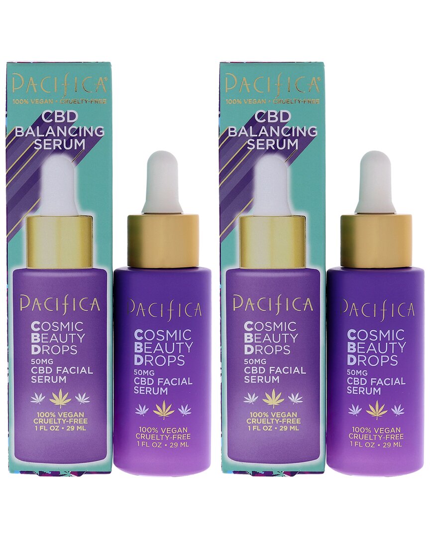 PACIFICA PACIFICA SET OF 2 1OZ COSMIC BEAUTY DROPS CBD BALANCING SERUM
