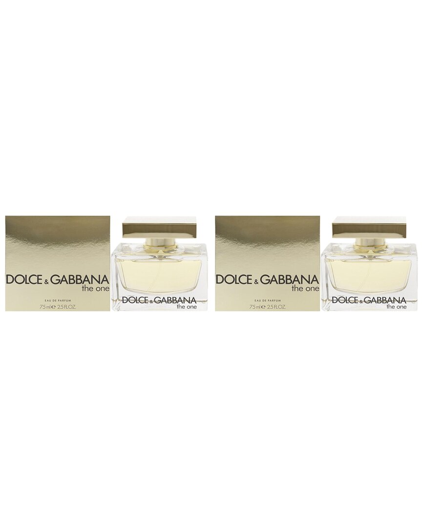 Dolce & Gabbana Women's 2.5oz The One Edt Pack Of 2 In White