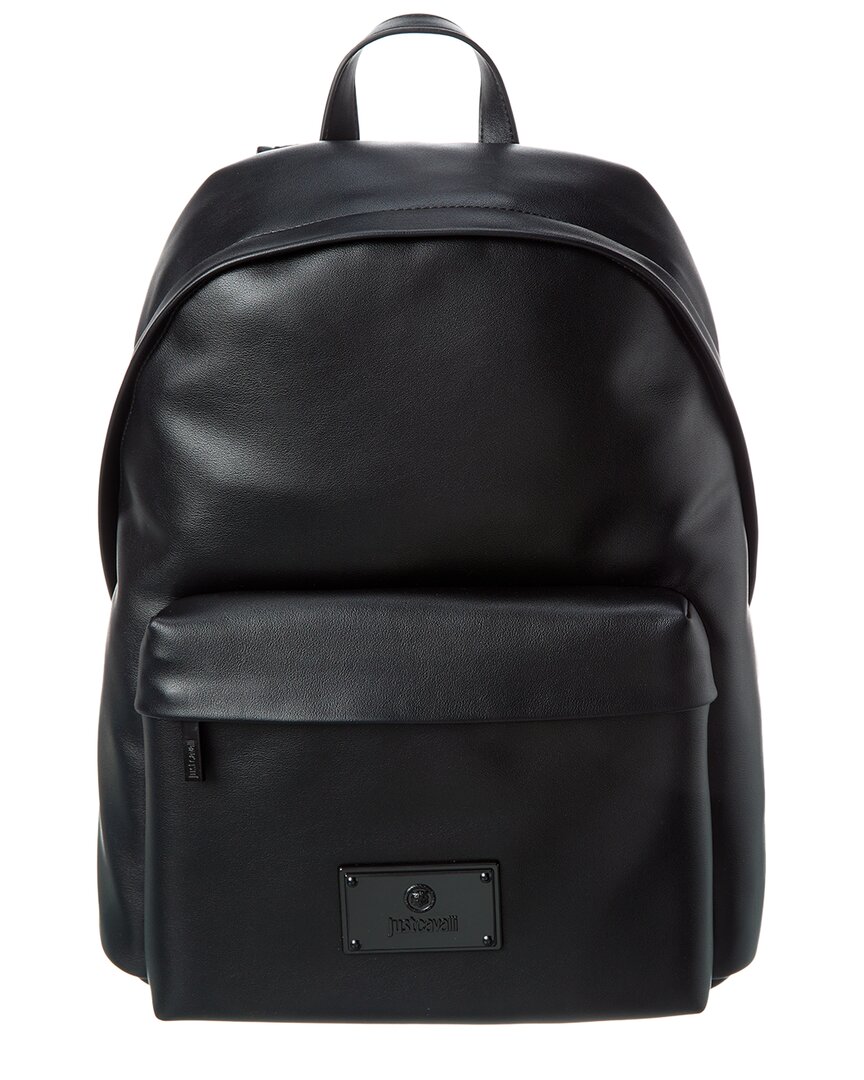 Shop Just Cavalli Logo Backpack In Black