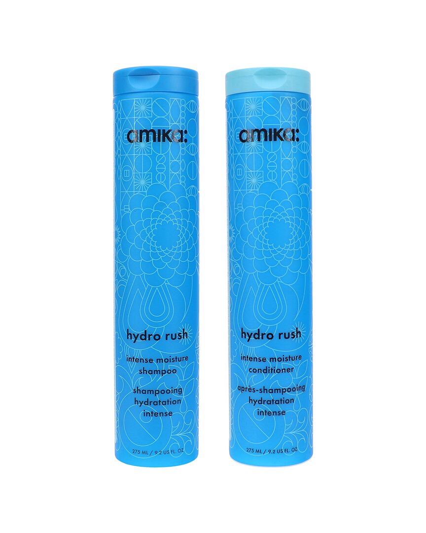 Amika 18.4oz Hydro Rush Intense Moisture Shampoo & Conditioner Combo Pack