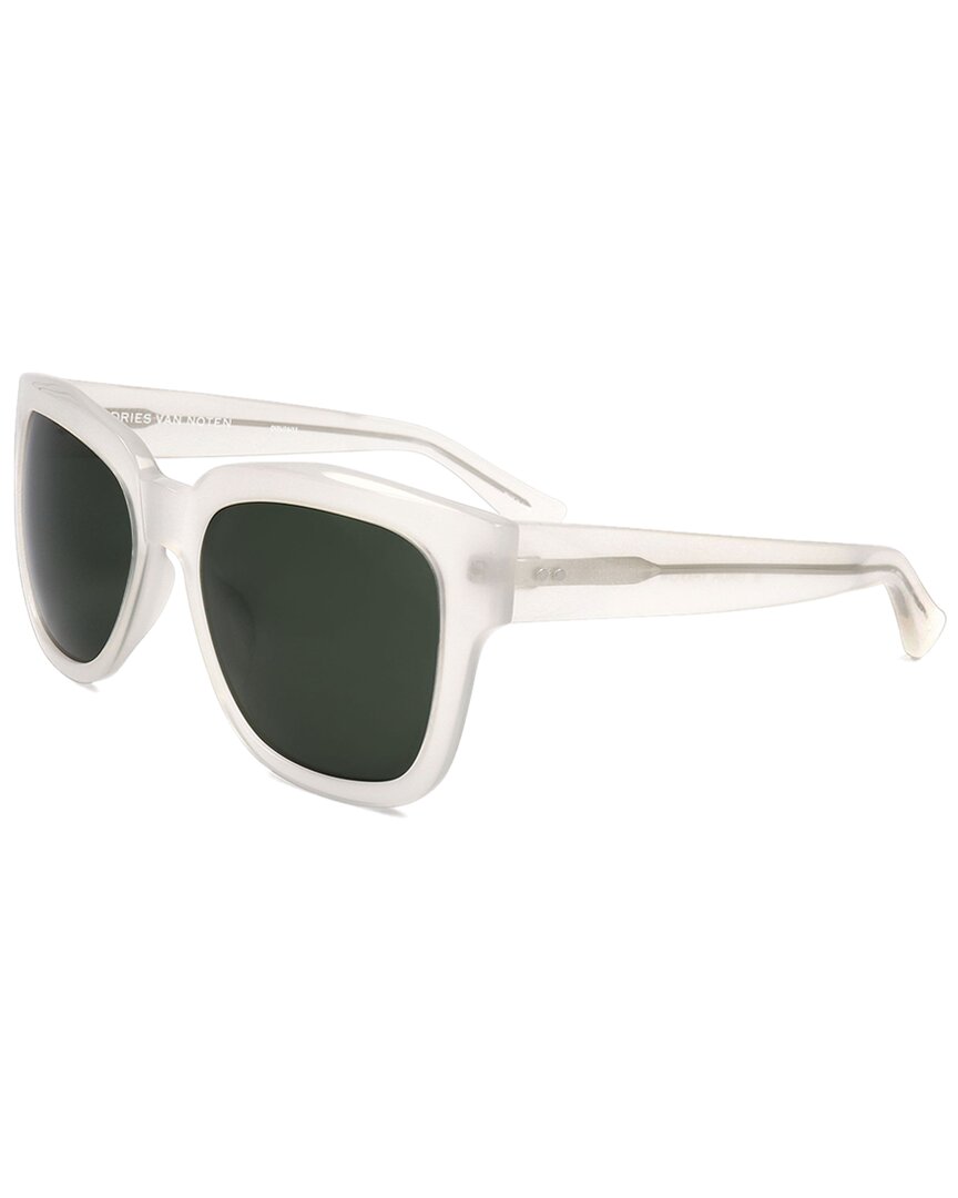Dries Van Noten By Linda Farrow Women's Dvn84 56mm Sunglasses In White