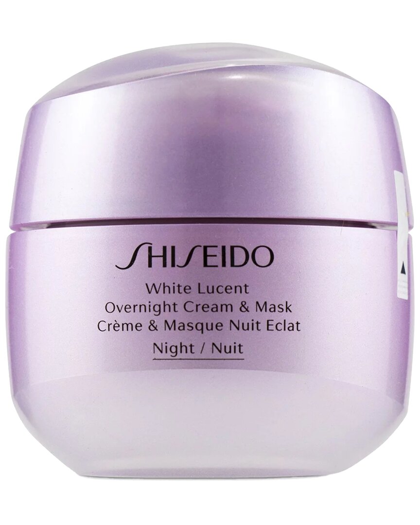 Shiseido Unisex 2.6oz White Lucent Overnight Cream & Mask