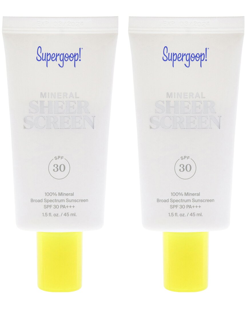 Supergoop Women's 1.5oz Mineral Matte Screen Spf 30 Pack Of 2