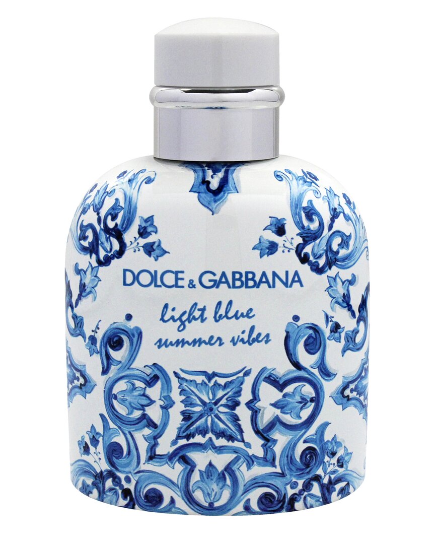Dolce & Gabbana Men's 4.2oz Light Blue Summer Vibes Edt Spray In White