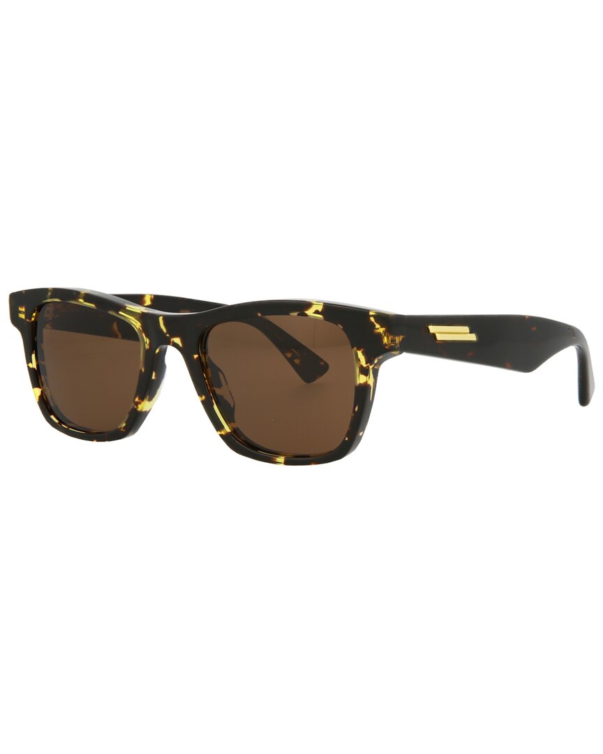 Shop Bottega Veneta Men's Bv1120s 51mm Sunglasses In Brown