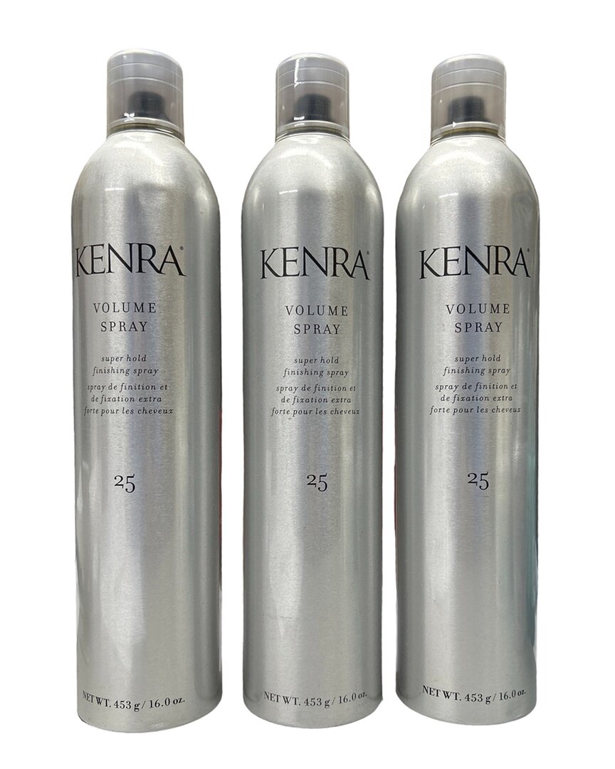 Kenra Unisex 16oz Pack Of 3 Volume Spray # 25 In White