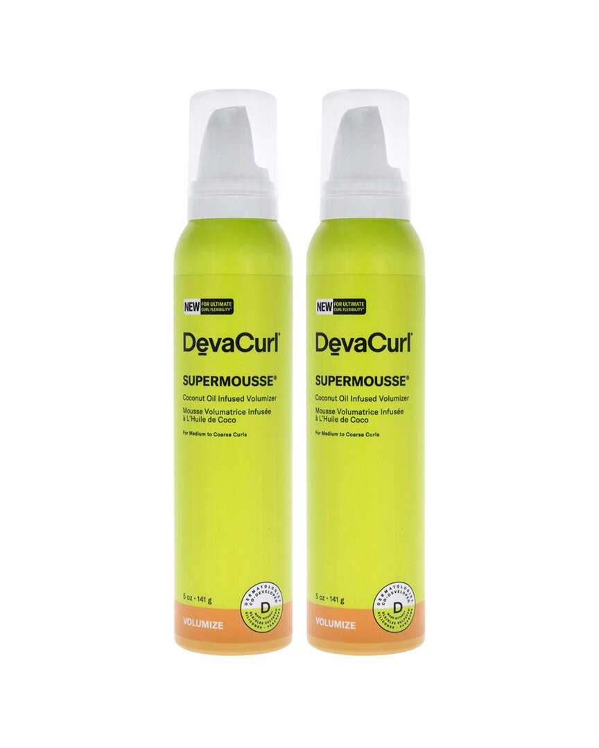 Devacurl Unisex 5oz Supermousse-np - Pack Of 2 In Yellow