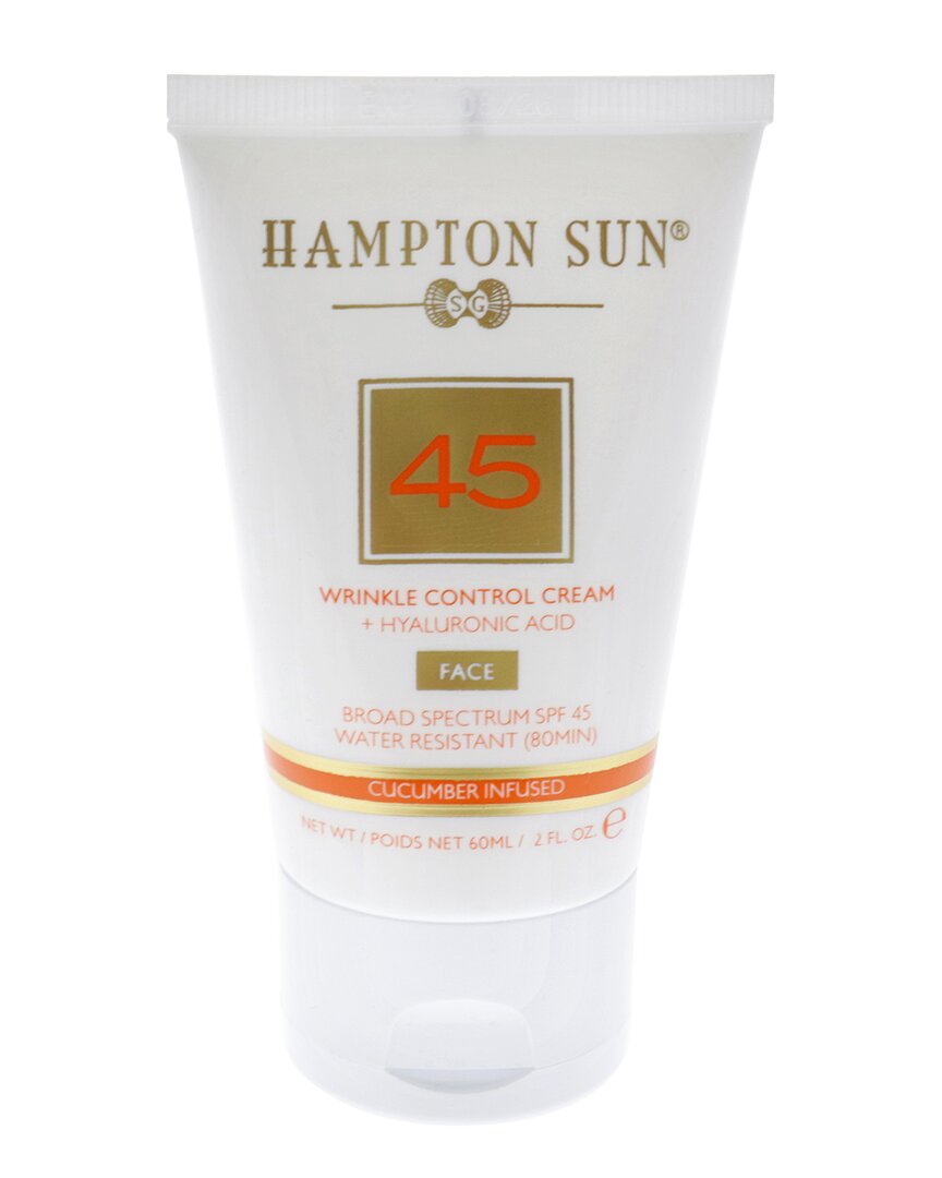 Hampton Sun Unisex 2oz Wrinkle Control Face Cream Spf 45