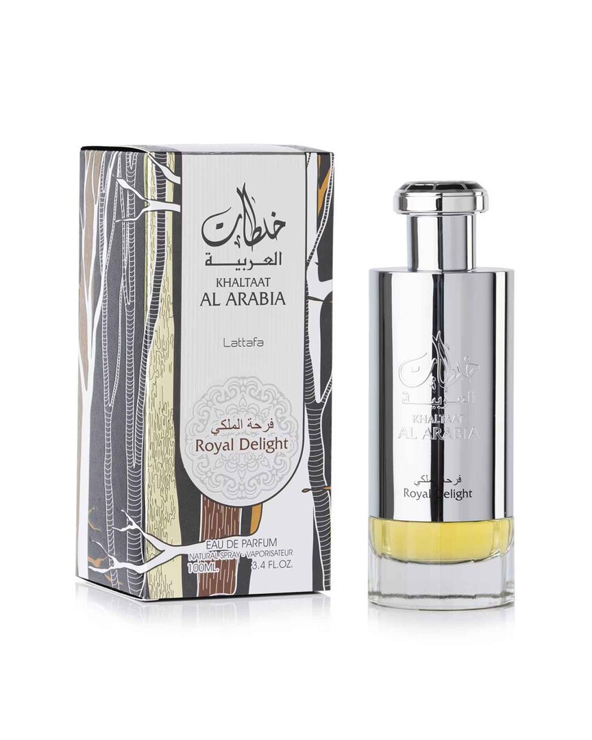 Lattafa Unisex 3.4oz Khaltaat Al Arabia Royal Delight (silver) Edp Spray